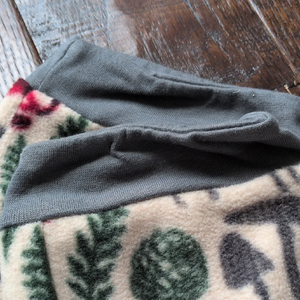 NWOT Outdoor Nature Animal Patterned Fleece Ice Skater Skating Leg Warmers